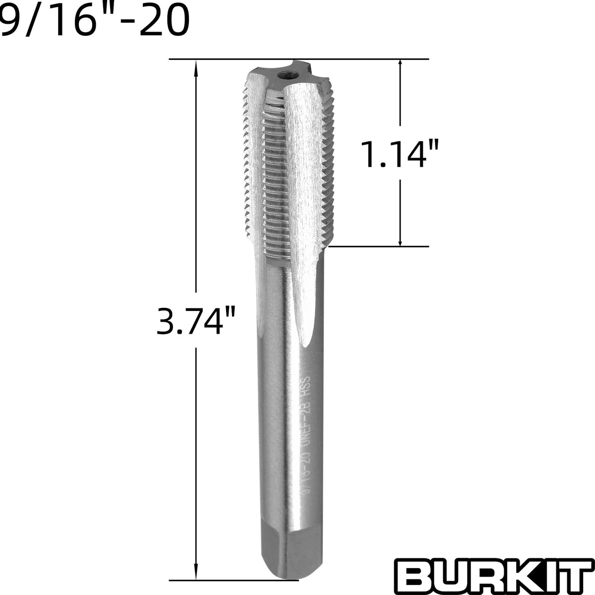 Burkit 9/16"-20 UN Tap and Die Set Right Hand