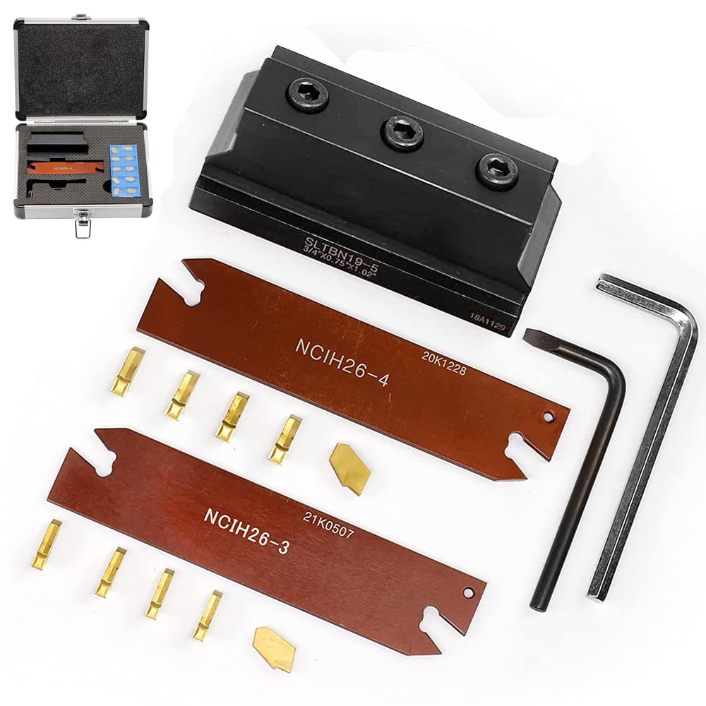 OSCARBIDE 3/4" Self-Lock Block SLTBN19-5 with Blade & 10 Carbide Inserts