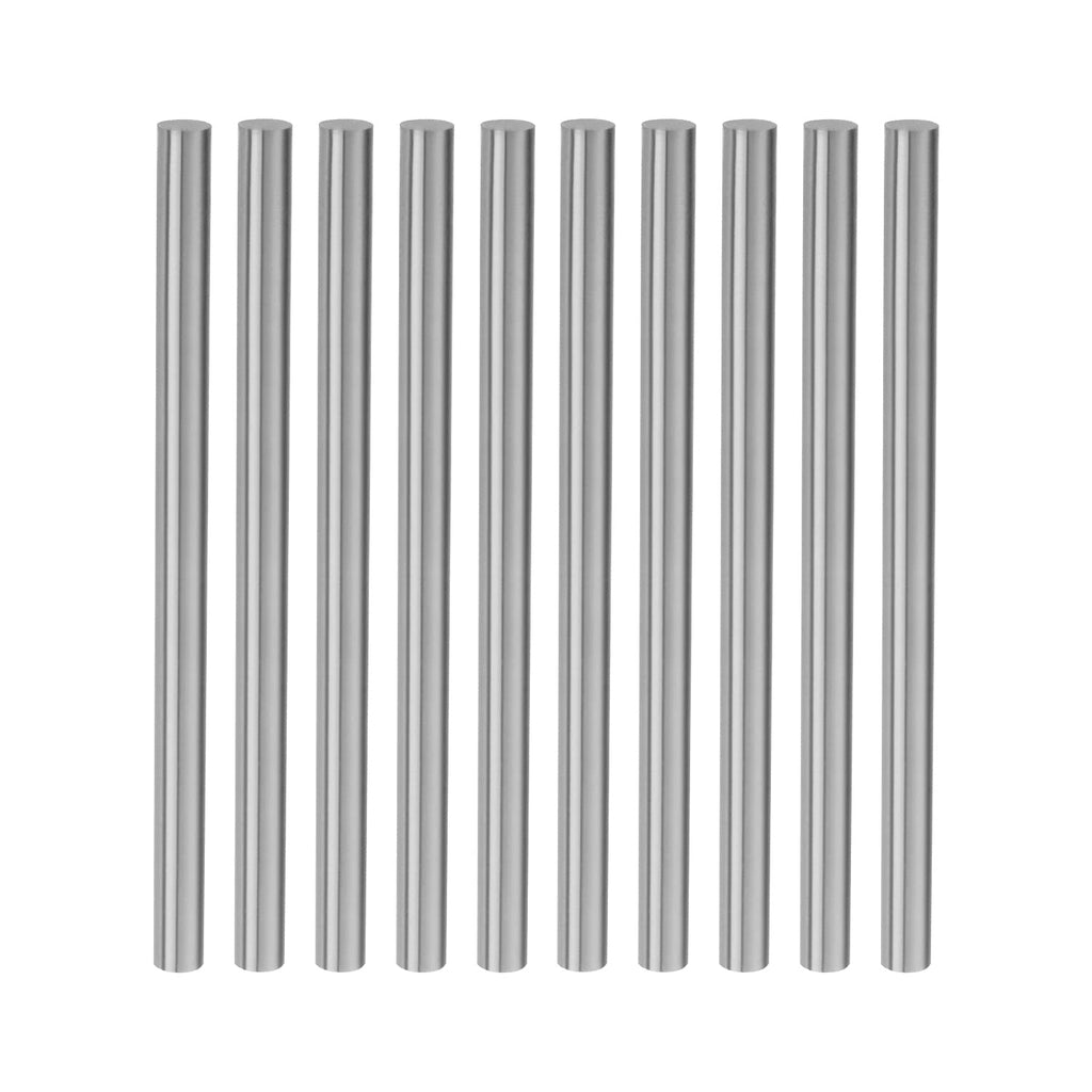 Utoolmart Round Steel Rod, 6mm HSS Lathe Bar Stock Tool 100mm Long, for Shaft Gear Drill Lathes Boring Machine Turning Miniature Axle, Cylindrical Pin DIY Craft Tool, 10pcs