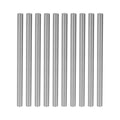 Utoolmart Round Steel Rod, 6mm HSS Lathe Bar Stock Tool 100mm Long, for Shaft Gear Drill Lathes Boring Machine Turning Miniature Axle, Cylindrical Pin DIY Craft Tool, 10pcs