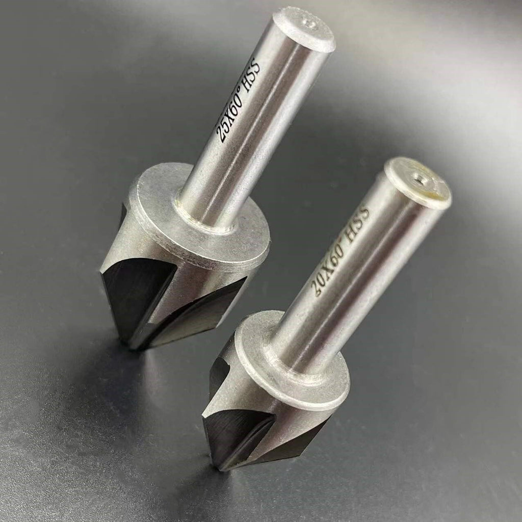 1pcs 60 Degrees Carbide Chamfer End Mill, 6-35mm Cutting Diameter HSS Countersink 6/8 Flute Chamfering Milling Cutter Deburring Tool CNC Router V Bit(6mm 60 Degrees)