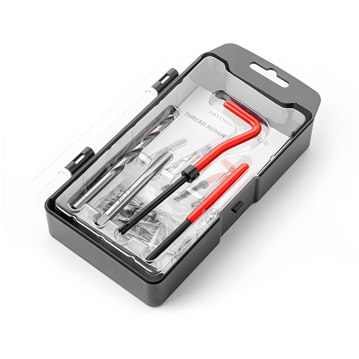 BELOMI M6 x 1.0 mm Thread Repair Kit with HSS Drill Bit and Inserts