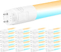 hykolity 20 Pack 4FT LED T8 Hybrid Type A+B Light Tube, 3CCT 4000-6500K 18W