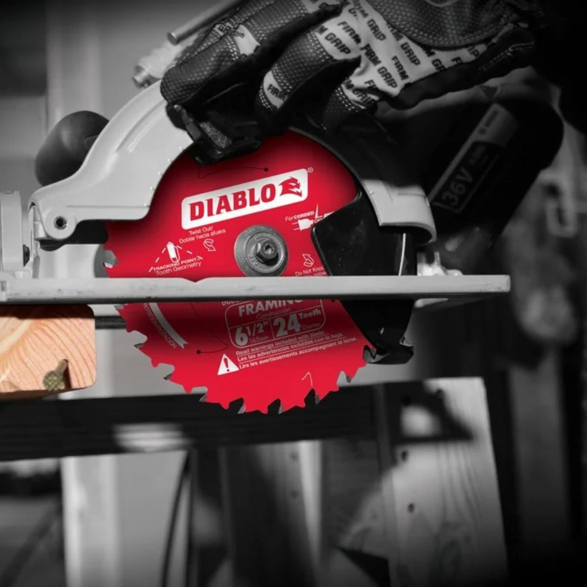 Diablo Framing Saw Blade for Wood - 6-1/2" Diameter, 24 Teeth, .059" Kerf