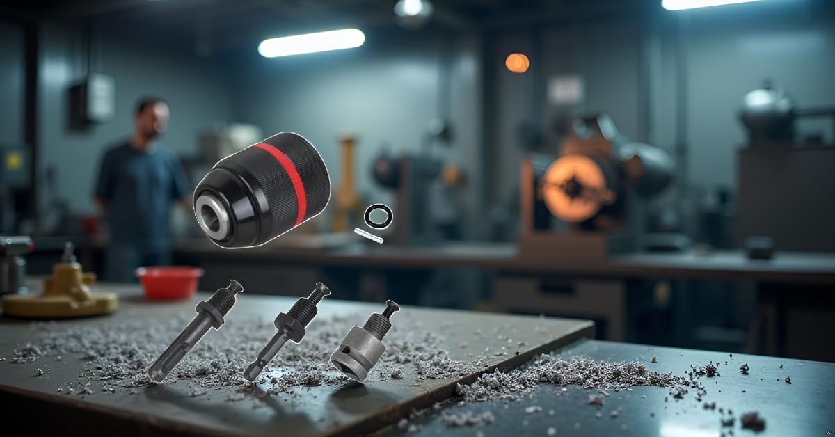 Zfegto Keyless Drill Chuck Compatible with Milwau-kee,Impact Wrench Adapter