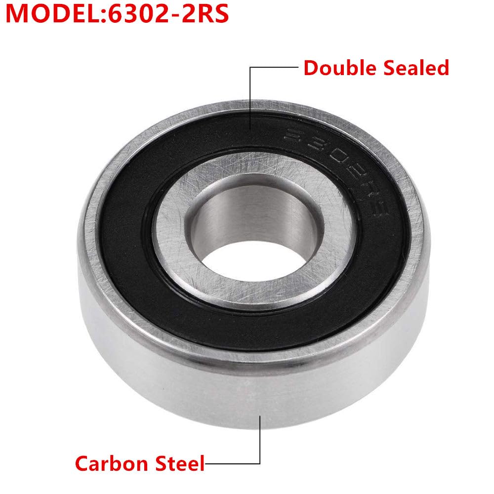 VIQAEKK 6302-2RS Ball Bearing for DW Miter Saw Replace Part N127530
