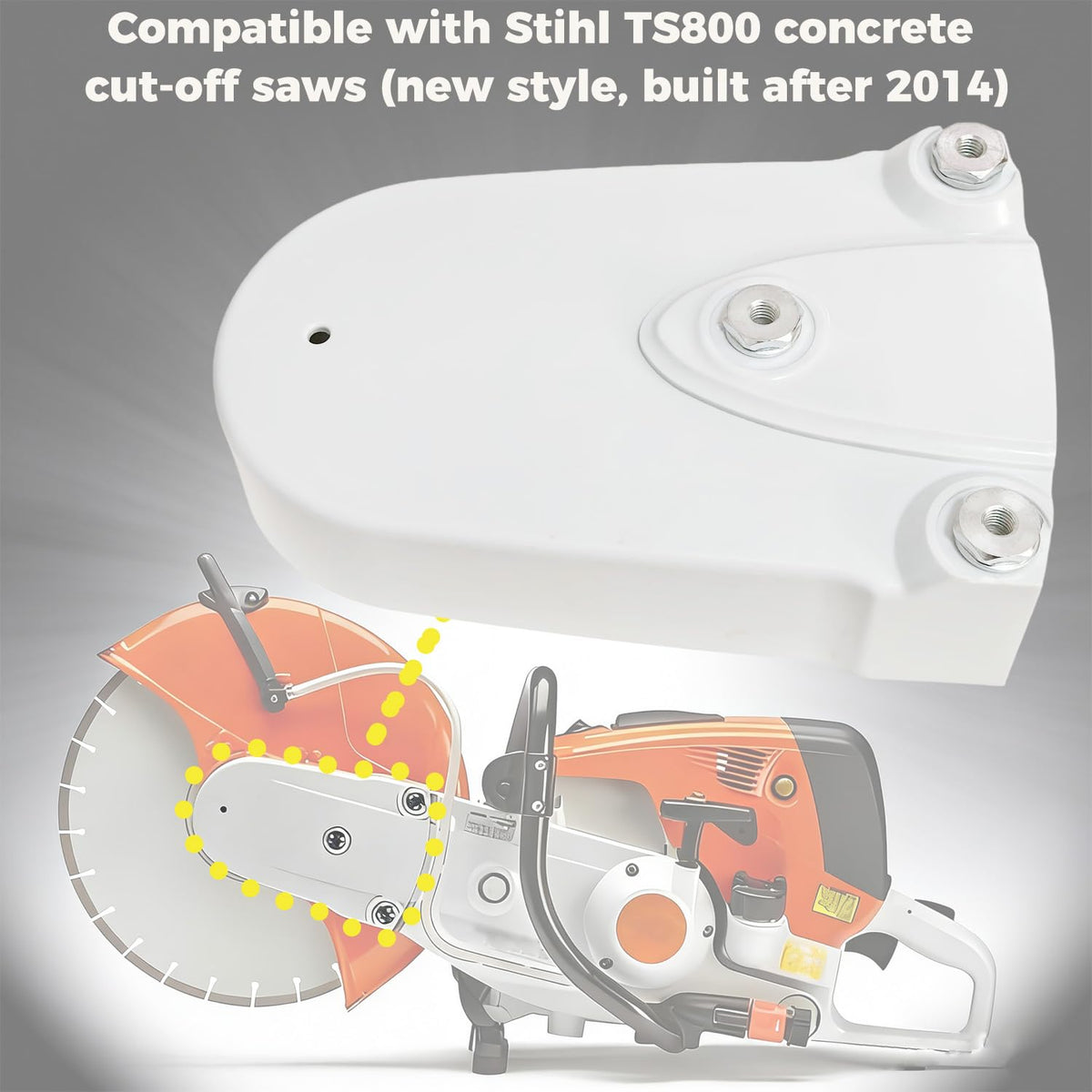 MCDHOJWGG 4224-700-8115 Front Belt Guard Belt Compatible with Stihl TS800 TS 800 Concrete Cutting Saws After 2014 Part, Replace 9490-000-7915, 9490-000-7920