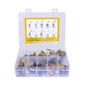 40 Pcs Electric Motor Carbon Brushes Set, 10 Assorted Sizes Carbon Brushes Replacement Kit for Angle Grinders, Electric Hammer Drills, Circular Saws