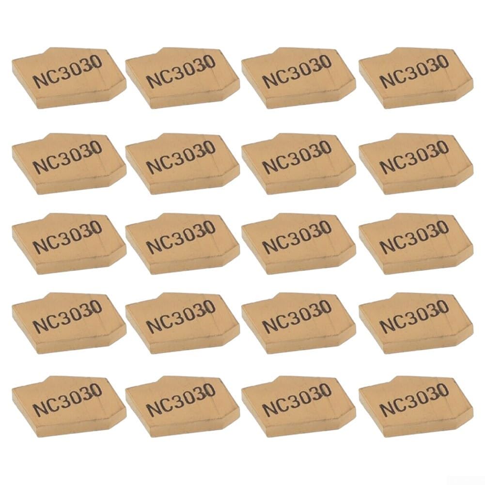 UrbanHui SP200 NC3020 Carbide Insert Set, Contains Twenty Pieces With A Uniform Width Of 2mm For Effective Cuts