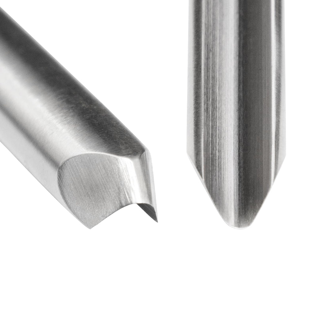SIIIXS 4Pcs HSS Bowl Gouge Set, Wood Lathe Turning Chisels with Wooden Box