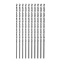 HARFINGTON 10pcs Extra Long Drill Bits, 3mm HSS Drill Bit with High Speed Steel Straight Shank 120mm Length for Metal Woodwork Plastic Aluminum Alloy