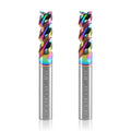 BFVV 1/4" Shank Carbide Square End Mill, 3-Flute for Aluminum & Copper