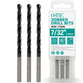 3Pcs 7/32" M35 Cobalt Drill Bit Set, 3-3/4" Overall Length, TiAlN Coat
