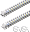 Barrina T8 LED Shop Lights 4FT, 40W 5500LM 6500K, High Output, 2 Packs