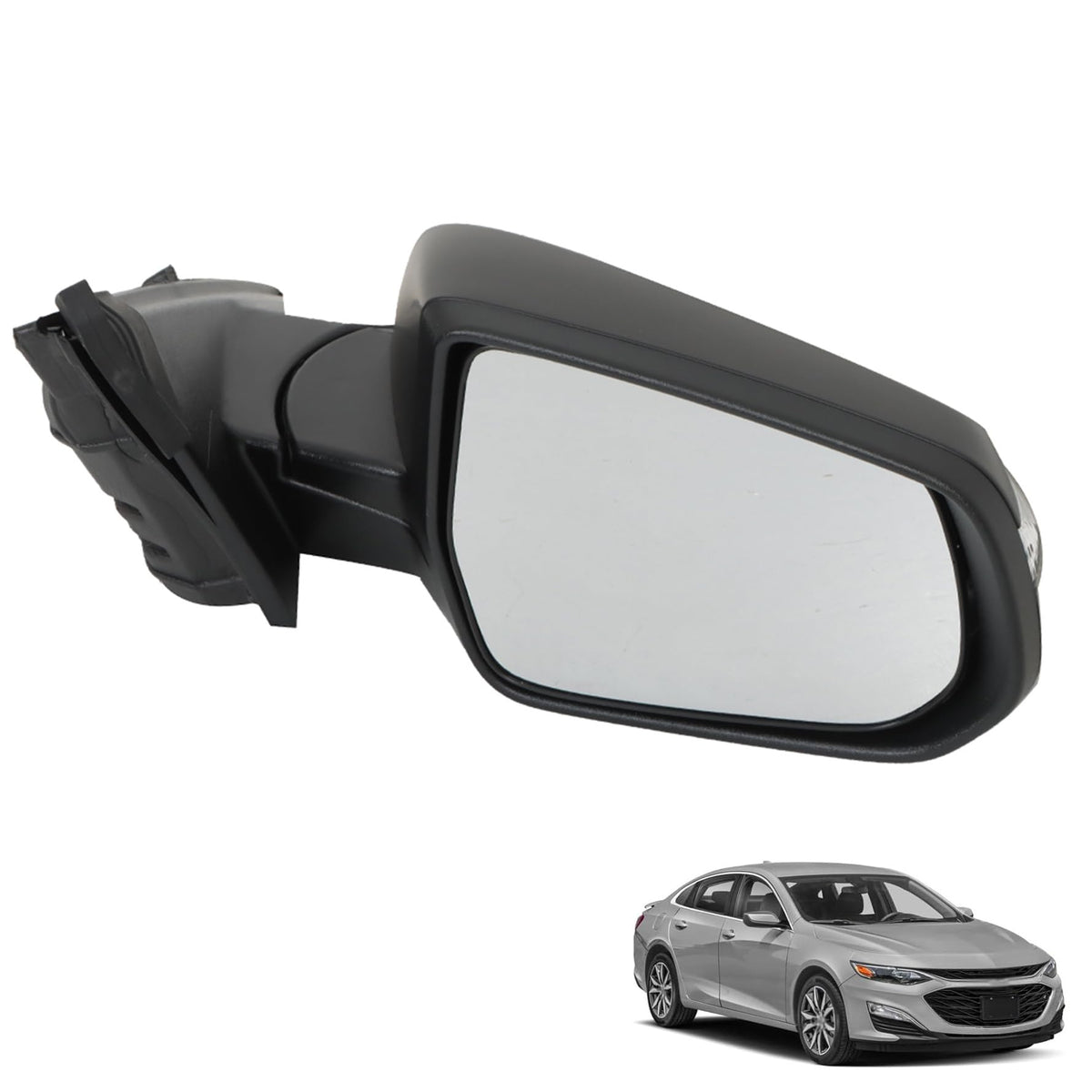 munirater Front Mirror Power Heated Turn Signal 7 Pin Replacement for L-T