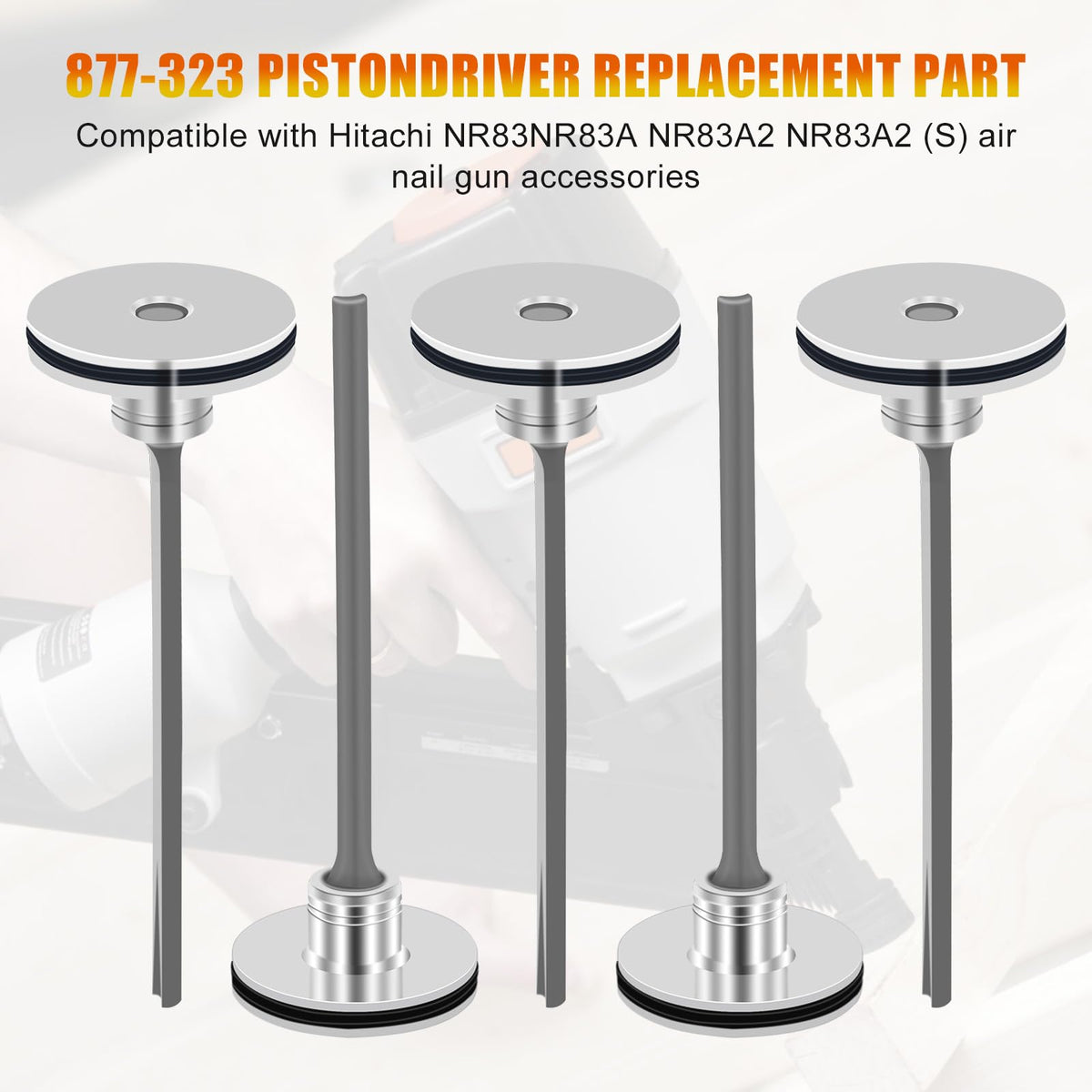 877-323 885-915 Aftermarket Piston Driver for Hitachi NR83A NR83A2 NR83A2(S) Framing Nailer - Replaces SP 877-323 SP 885-915 878-303 878-649 877-376 890385 (5 Pack)