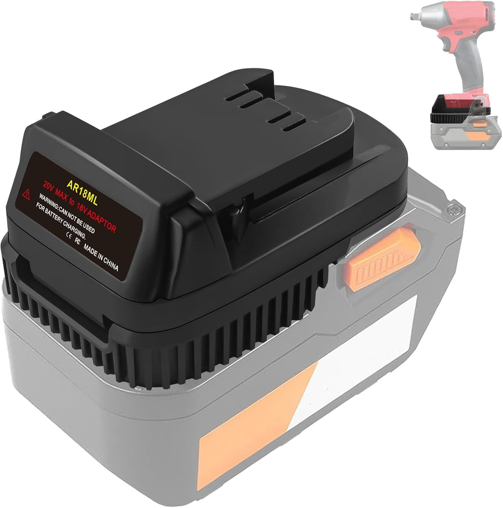 Battery Adapter for Ridgid/AEG 18V Battery Work for Milwaukee M18 18V Tools