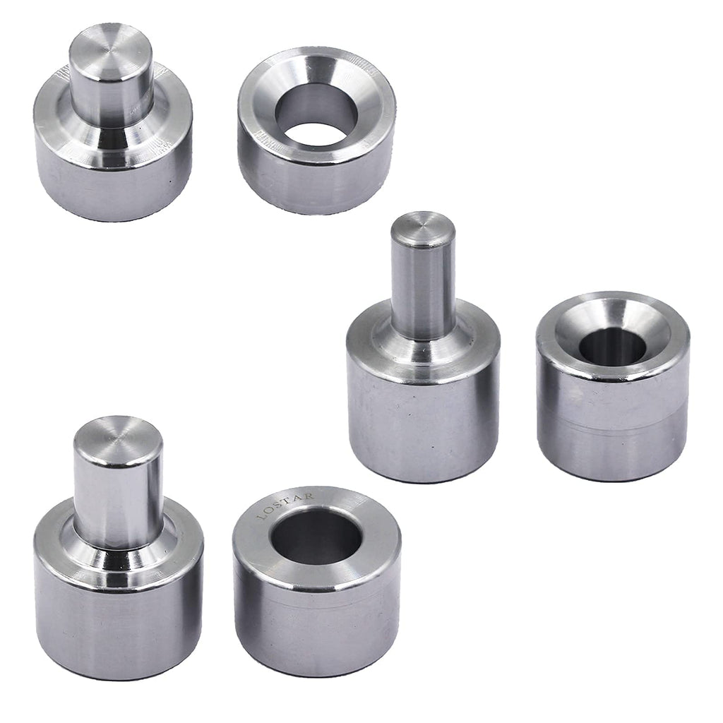Dimple Die Set 3 Piece Metal Fabrication Tools 1/2" / 3/4" / 1"