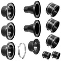 BOVZOR 4" Magnetic Dust Collection Fittings Hose Adapter Coupling Kit