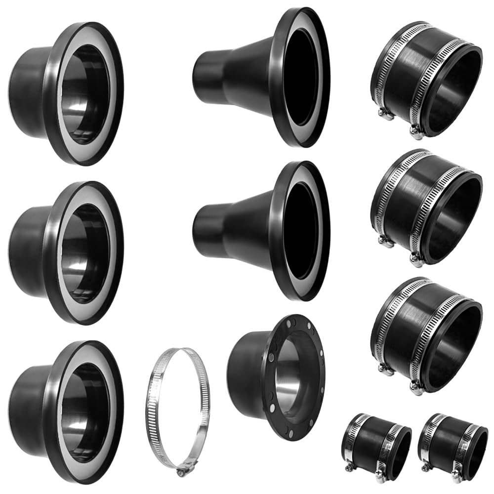 BOVZOR 4" Magnetic Dust Collection Fittings Hose Adapter Coupling Kit