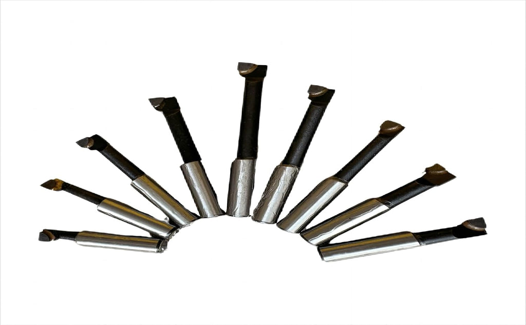 3/8" Shank 9 Pcs Boring Bar Set Carbide Tipped Bars
