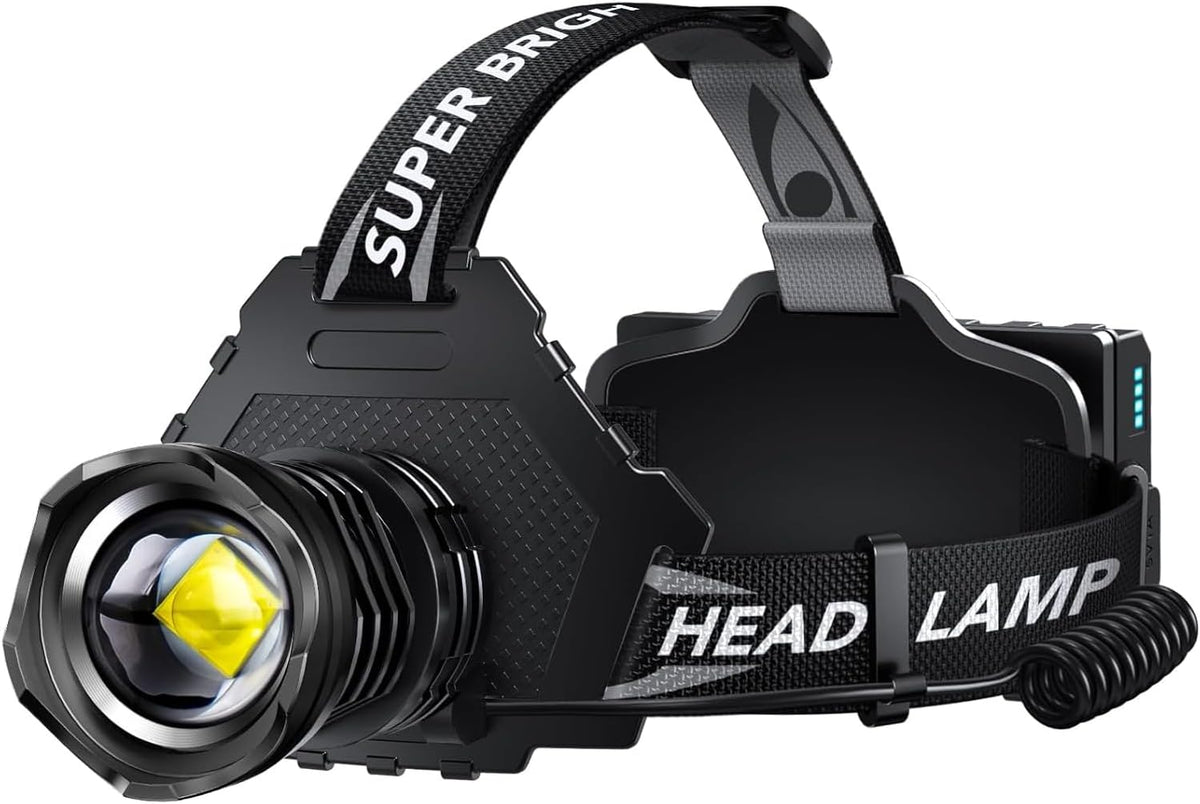 Rechargeable LED Headlamp 99000 High lumens Super Bright, Powerful