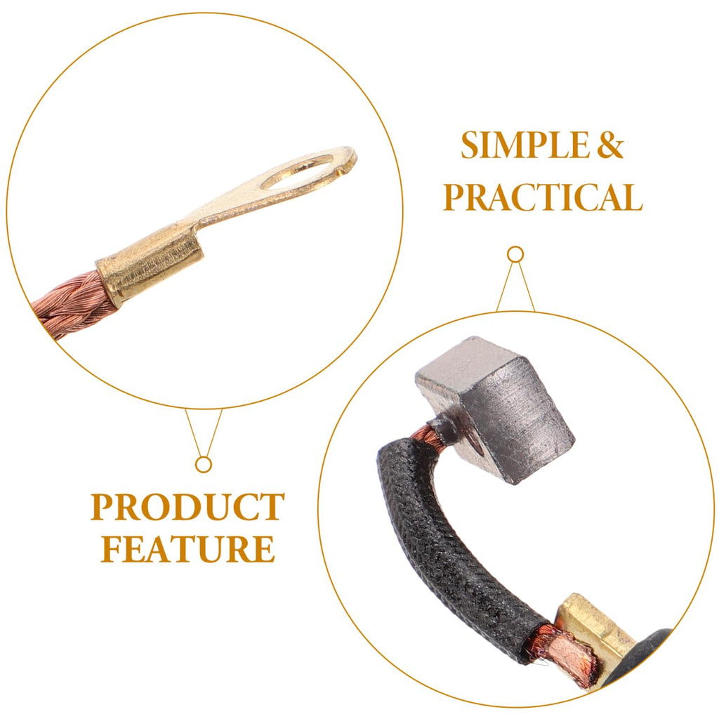 ULTECHNOVO Starter Motor Carbon Brush Replacement 2-Pack Compatible with Gy6 Motorcycles Scooters Atvs Electric Motor Brush 2.16X0.98X0.59 Inch Easy Installation
