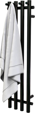 Heated Towel Rack, Towel Warmer with Timer, Wall Mounted hot Towel Warmer Rack for Bathroom, Hardwired or Plug-in