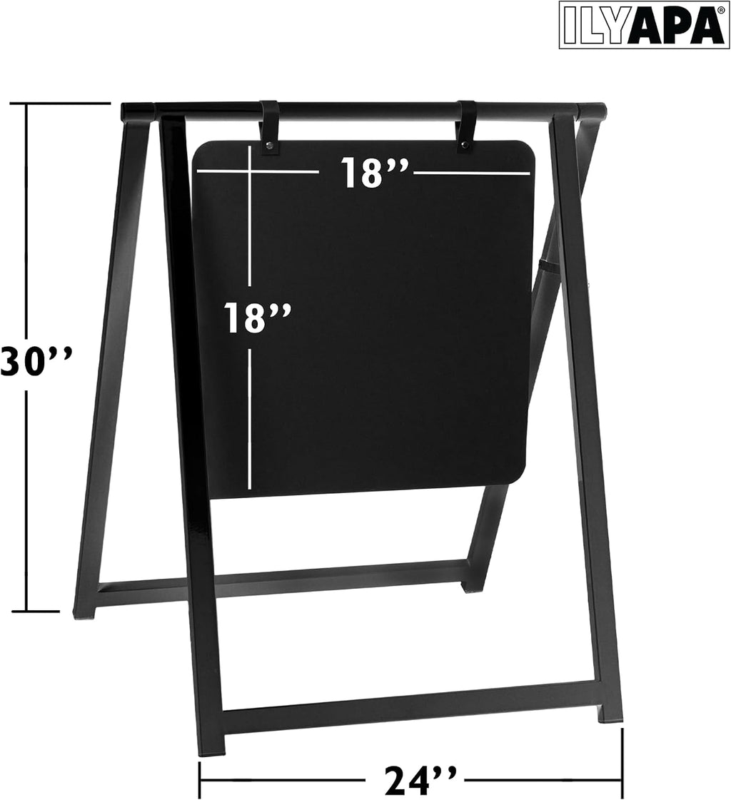 Metal A Frame Sign, Chalkboard Sidewalk Sign - 24x30 in Outdoor