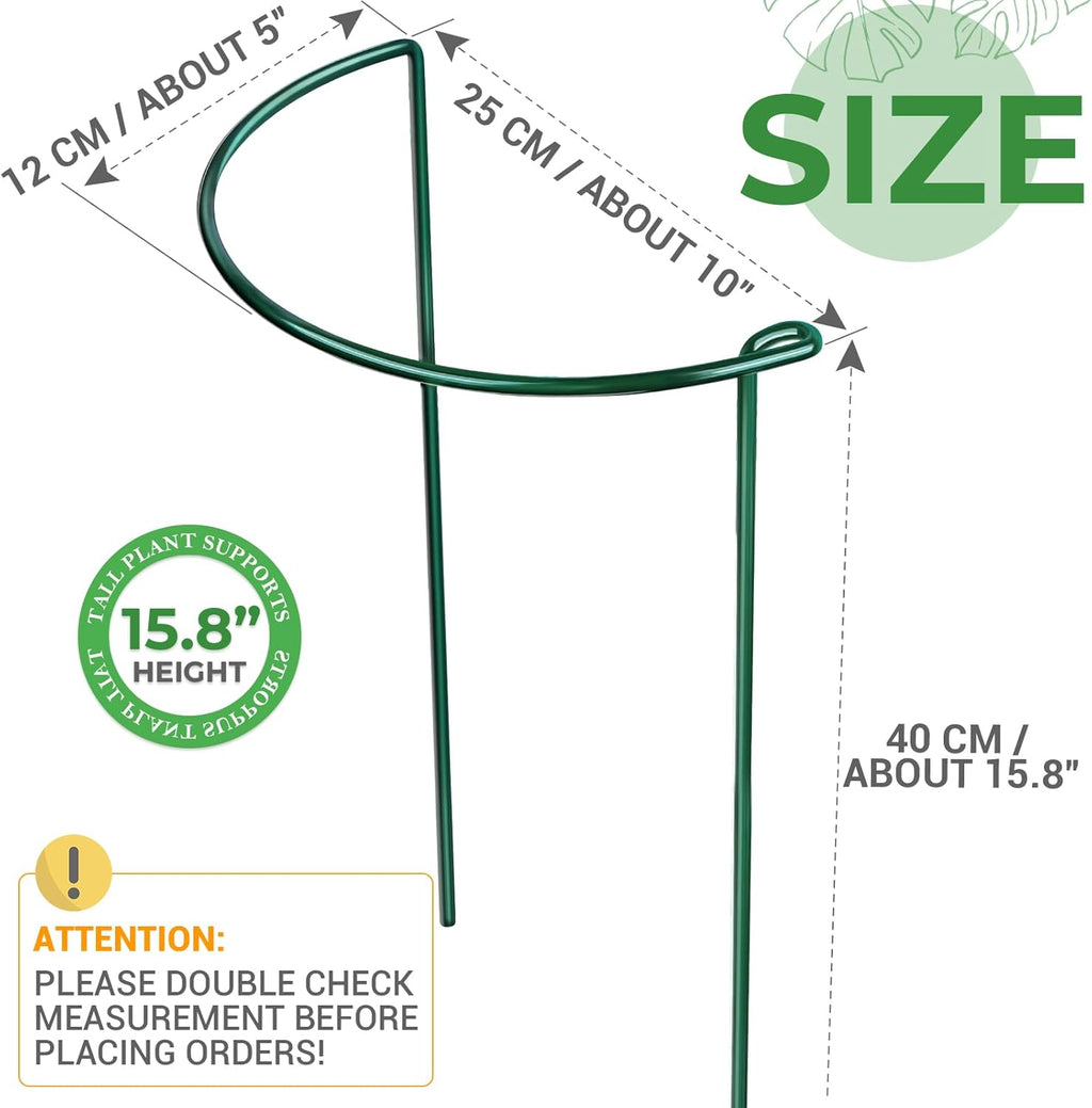 Plant Support Plant Stakes, 6pcs Peony Cages and Supports, Metal Garden Stakes Plant Supports, Plant Support Stakes