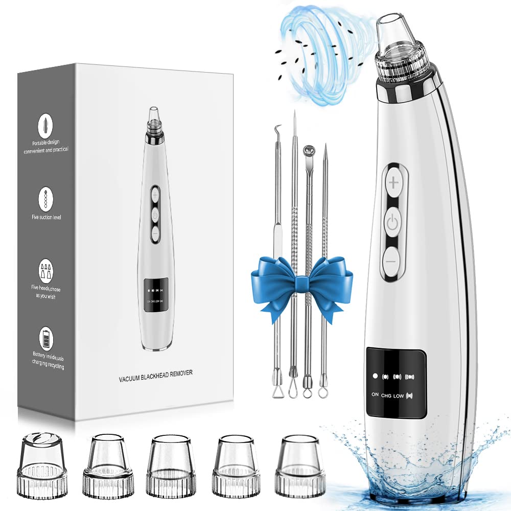 Blackhead Remover Pore Vacuum, USB Rechargeable Face Pore Cleaner Tool