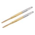 uxcell Thread Tap Metric M1.8 x 0.35, Titanium Coated Cobalt HSS (High Speed Steel) 3 Straight Flutes Machine Mini Micro Screw Threading Tapping Repair Tool for Watches and Clocks, 2pcs