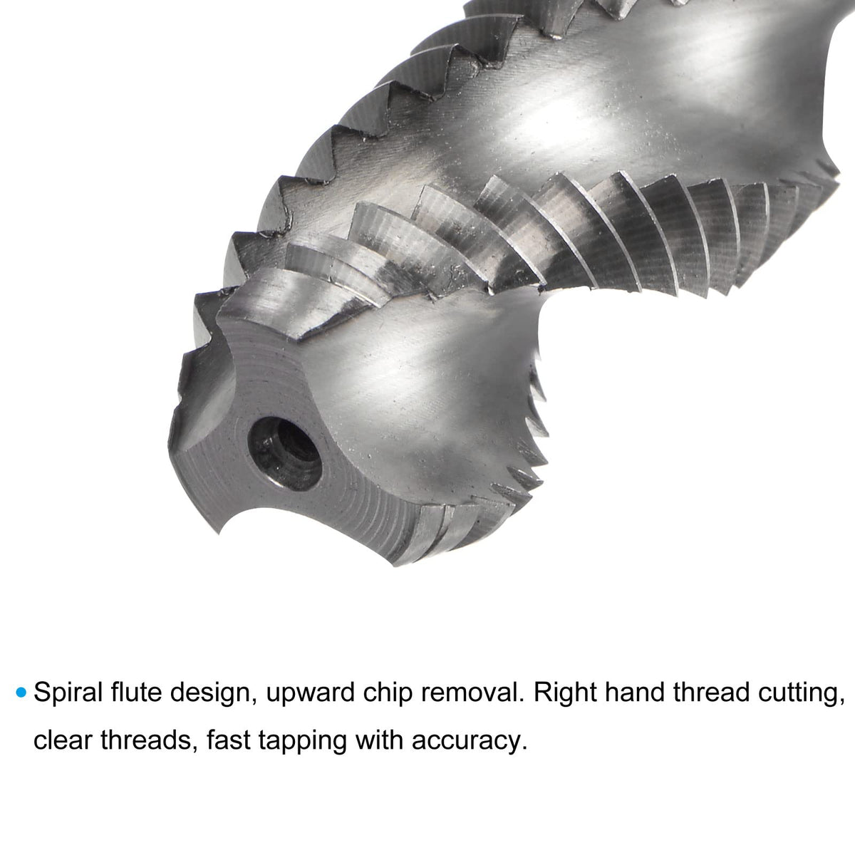 uxcell Spiral Flute Taps, 5/8-11 UNC 2B High Speed Steel (HSS) Uncoated Machine Thread Milling Threading Screw Tap 3 Flutes Tapping Tool