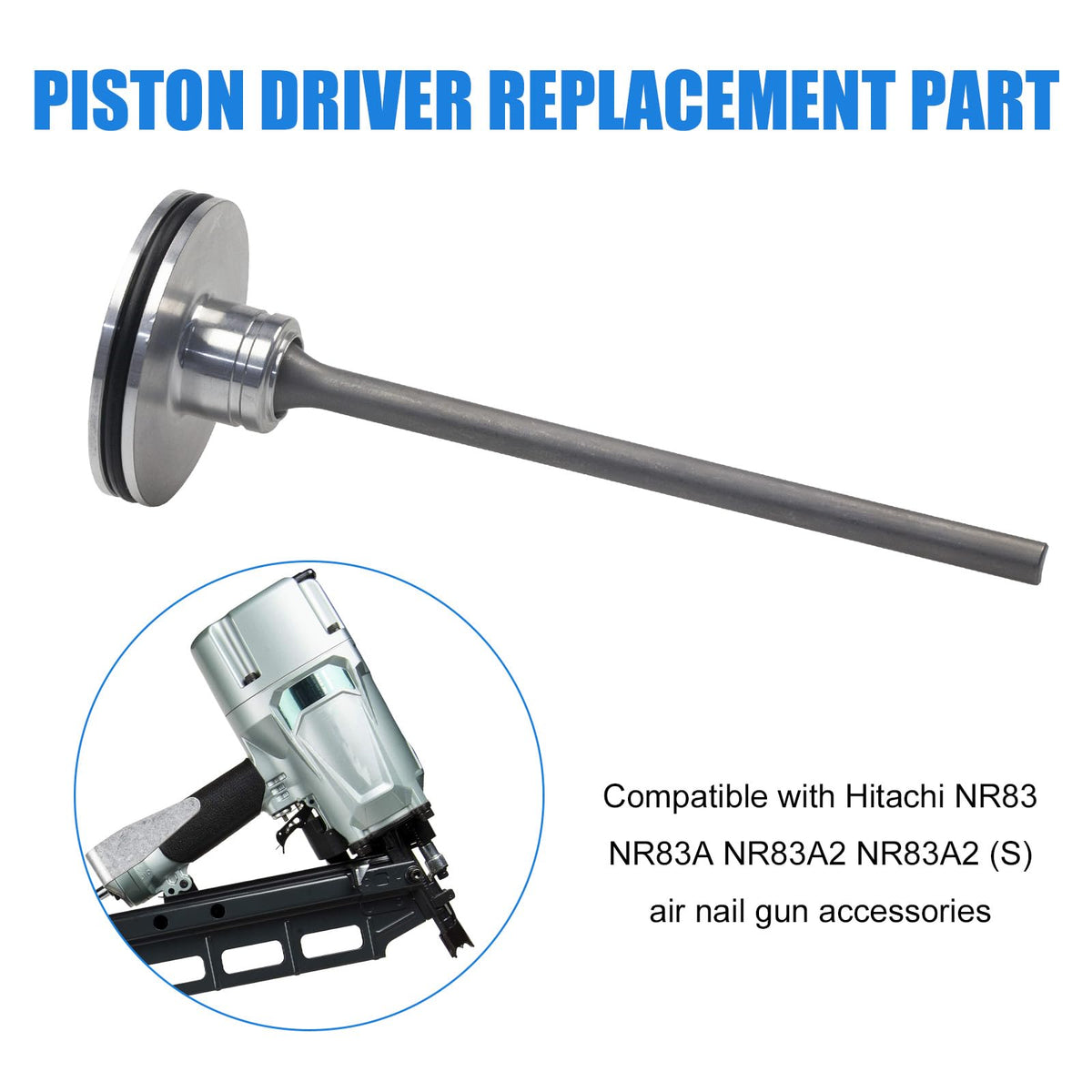 877-323 Piston Driver for Hitachi NR83A, NR83A2 Hitachi Nail Gun Parts Replaces 877-323 SP 885-915 (3 Pack)