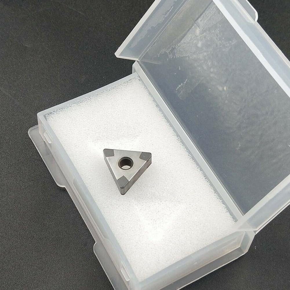 Super Hard CBN Turning Inserts for HRC55-65 Hardened Steel, High Speed Finishing Blades CNMG VNMG TNMG WNMG Series, Boron Nitride Tooling(TNMG160408 CBN-6)