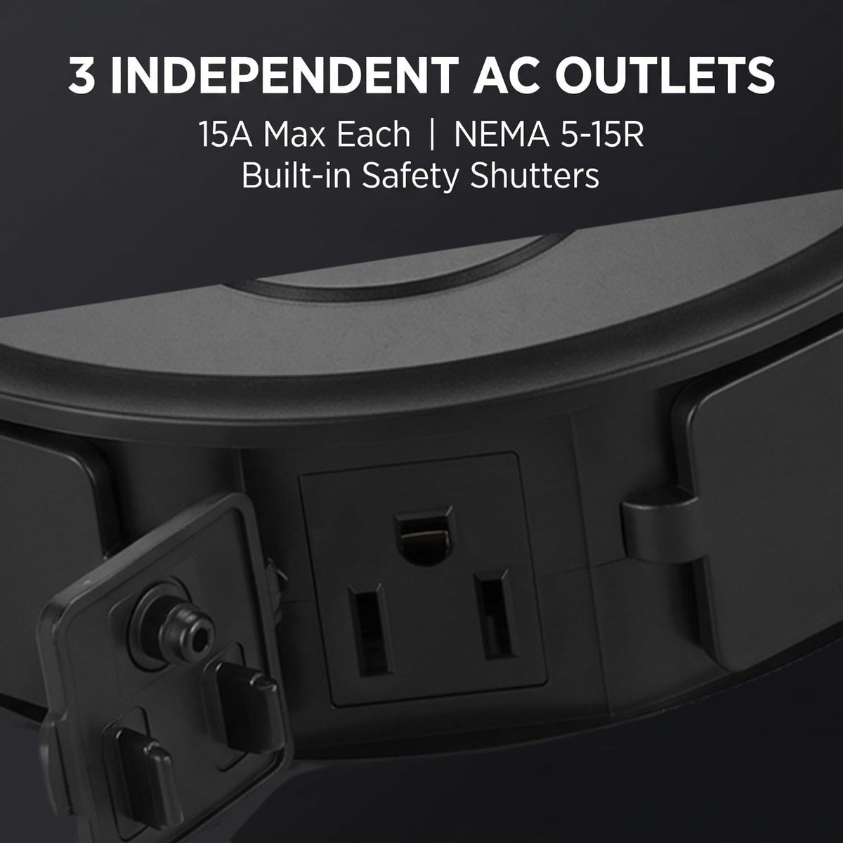 Outdoor Smart Plug 3 Outlets WiFi Power Strip, 15A 1875W Weatherproof Surge Protector with Timer Countdown