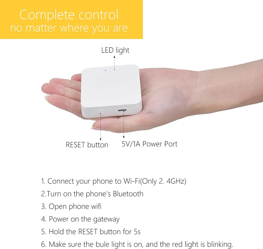 Smart Hub Gateway, Compatible with Alexa GoogleHome Smartthing.Work with All Tuya ZigBee and Bluetooth Smart Products