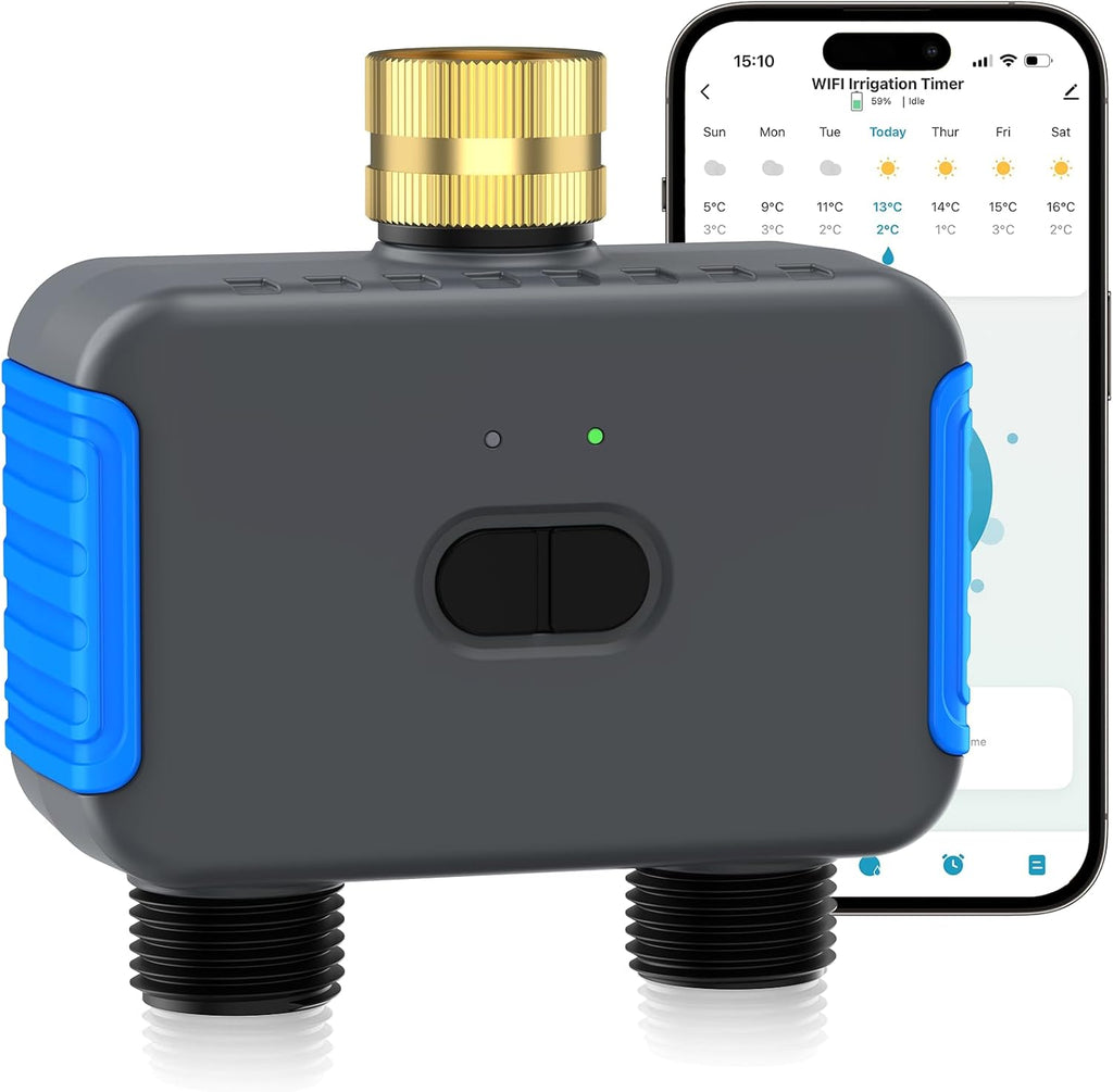 WiFi Sprinkler Timer, Smart Bluetooth Hose Timers | Water Timer for Garden Hose with APP, Digital Irrigation