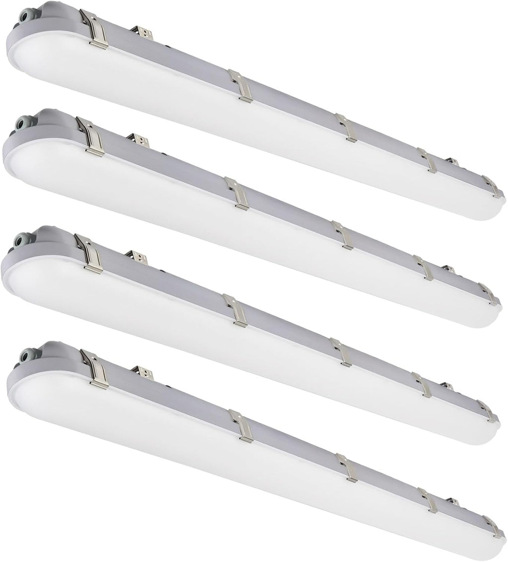 kadision 4FT LED Vapor Tight Light Fixture, 60W/50W/40W Adjustable, 4 Pack
