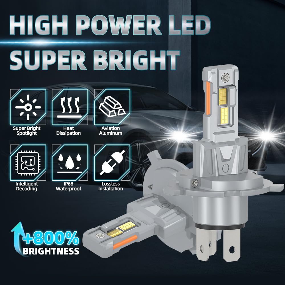 For Toyota Prius 2001-2009 Light Bulbs, High Low Beam Light Bulb, Pack of 2