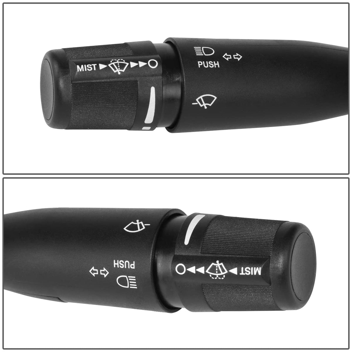 DNA Motoring OEM-SW-0037 Combination Switch Compatible with 11-18 Ram 1500/11-21 Ram 2500-5500,H/L Dimming, Turn Signal, & Wiper, Washer