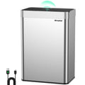 13.2 Gallon Automatic Kitchen Trash Can,Touchless Sensor Garbage Can,Silver