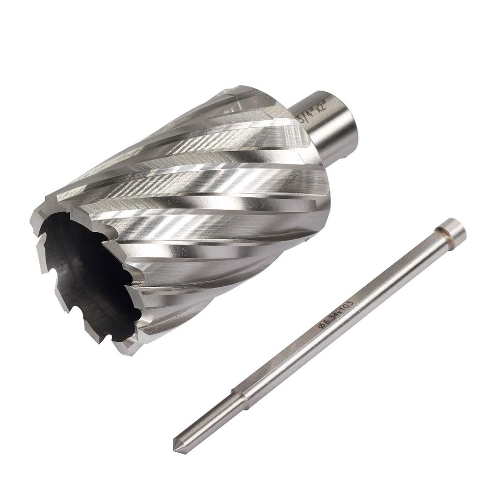 Annular Cutter JESTUOUS 3/4 Inch Weldon Shank 1-3/4 Cut Dia 2 Cut Depth