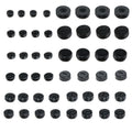 Meuey Lyot 48 Piece Carbon Brush Holder Caps, 12 Sizes for Power Tools