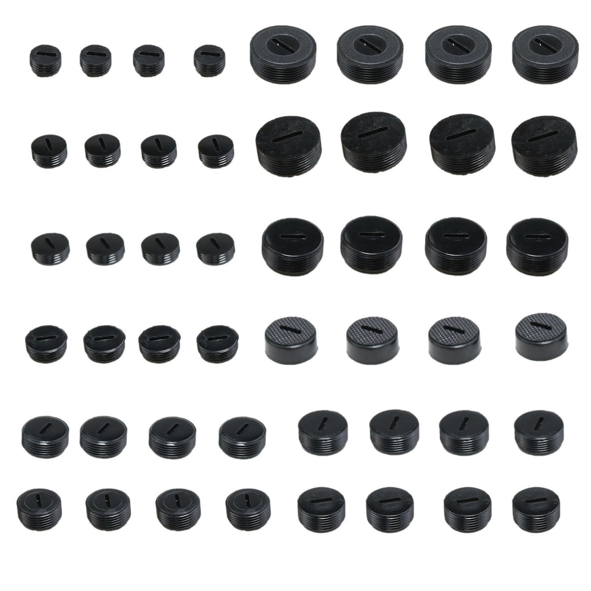 Meuey Lyot 48 Piece Carbon Brush Holder Caps, 12 Sizes for Power Tools