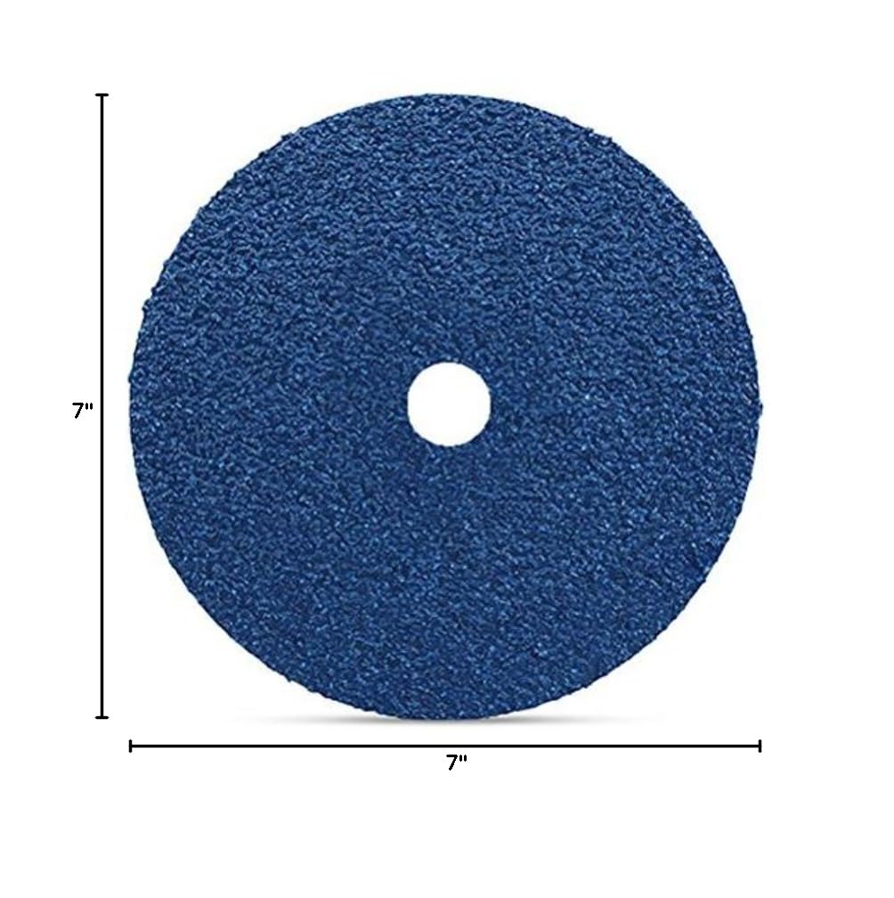 BHA 7 x 7/8 Zirconia Resin Fiber Disc for Angle Grinder - 36 Grit - 25 Pack