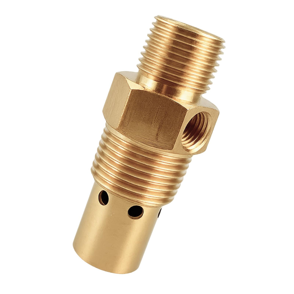 Qiqimingxin Air Compressor Check Valve Fit for Campbell Hausfeld 1/2" Male NPT Tank x 3/8" Compression Tube x 1/8" NPT Unloader Port Brass One-Way Flow Control Valver Replace One-way