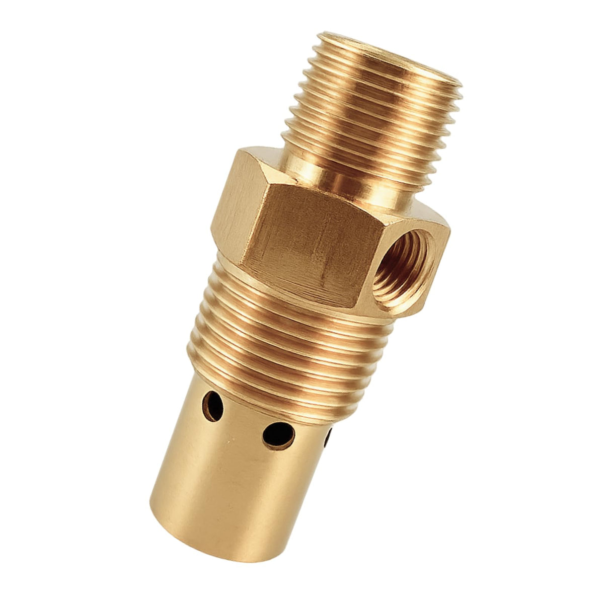 Qiqimingxin Air Compressor Check Valve Fit for Campbell Hausfeld 1/2" Male NPT Tank x 3/8" Compression Tube x 1/8" NPT Unloader Port Brass One-Way Flow Control Valver Replace One-way