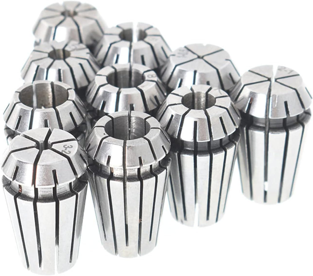 kimllier 10Pcs ER16 1-10MM Spring Collet Set