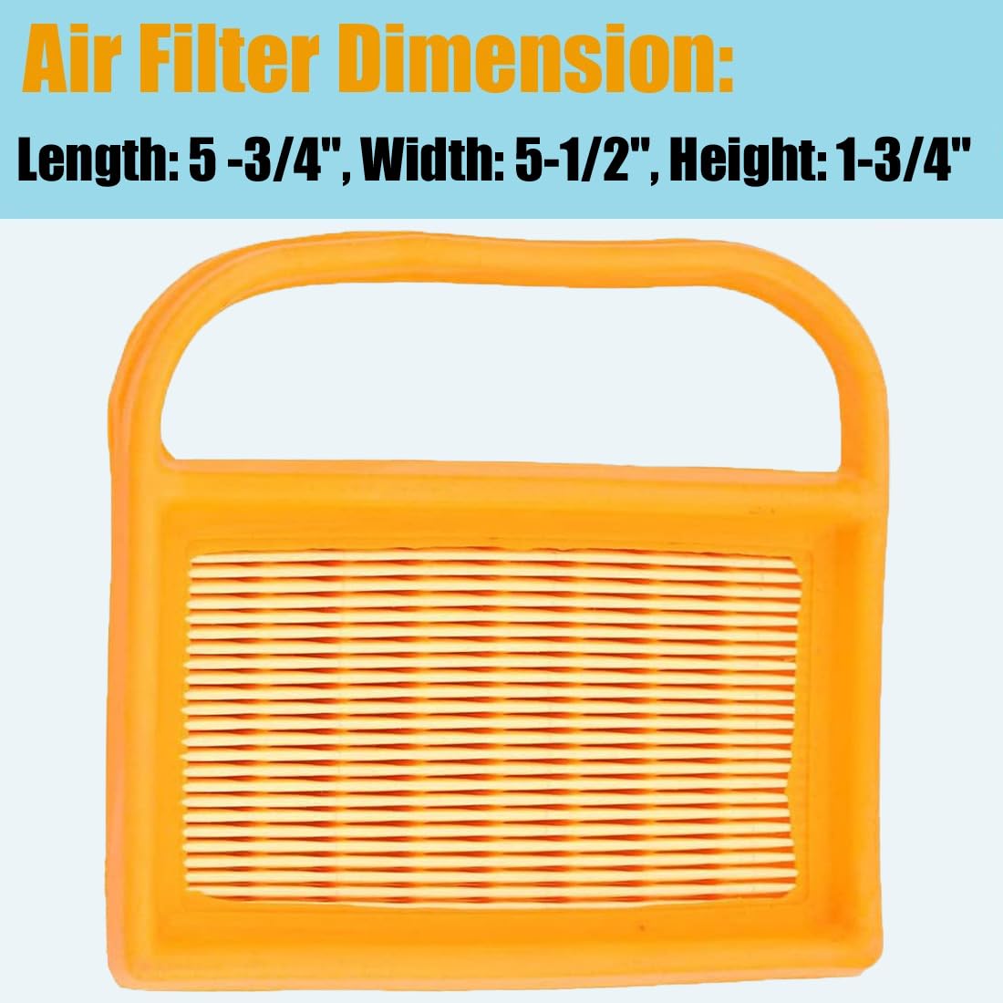 Annolai TS420 TS410 Air Filter 5 Pack for Sti-hl Concrete Cut Off Saw